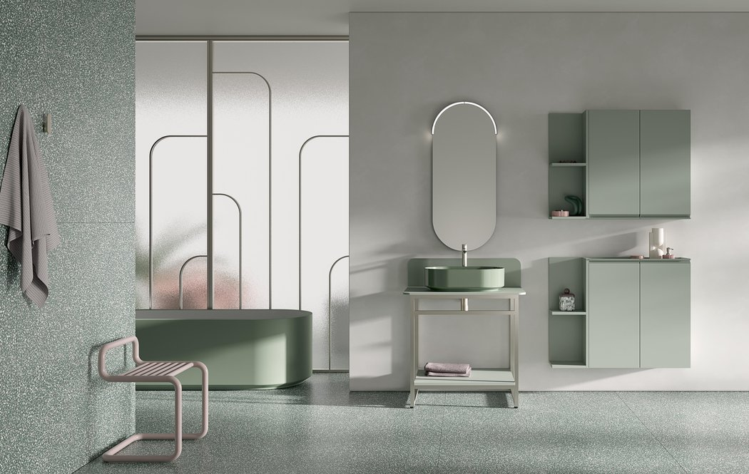 Mobile bagno in finitura Amazzonia