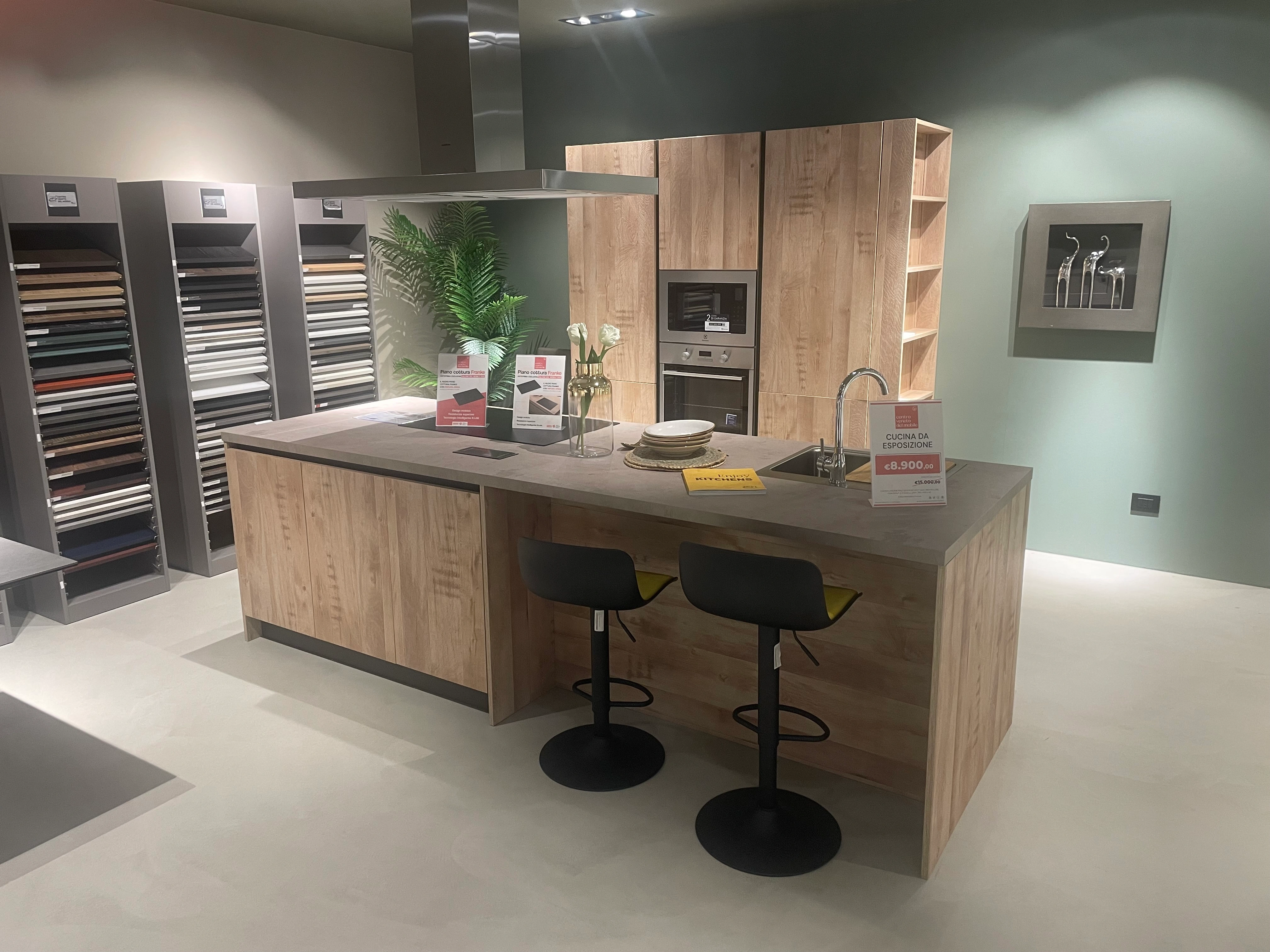 Cucina Kalì in laminato Quercia Light