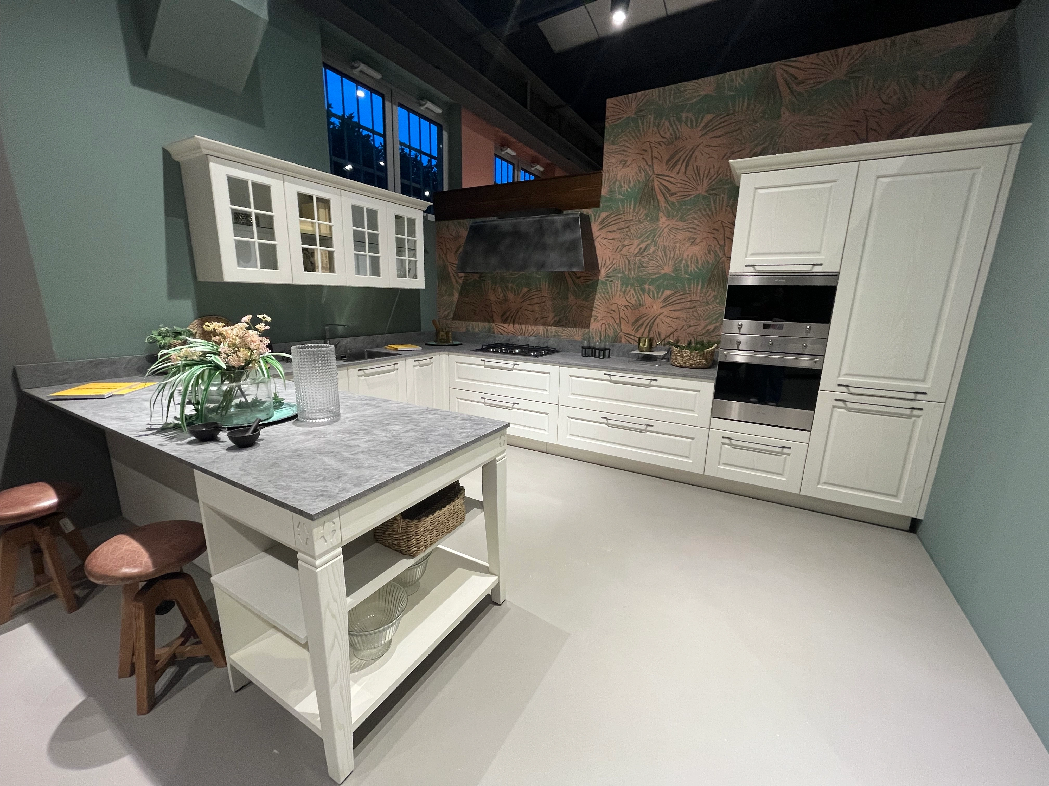 Cucina Asolo angolare con penisola