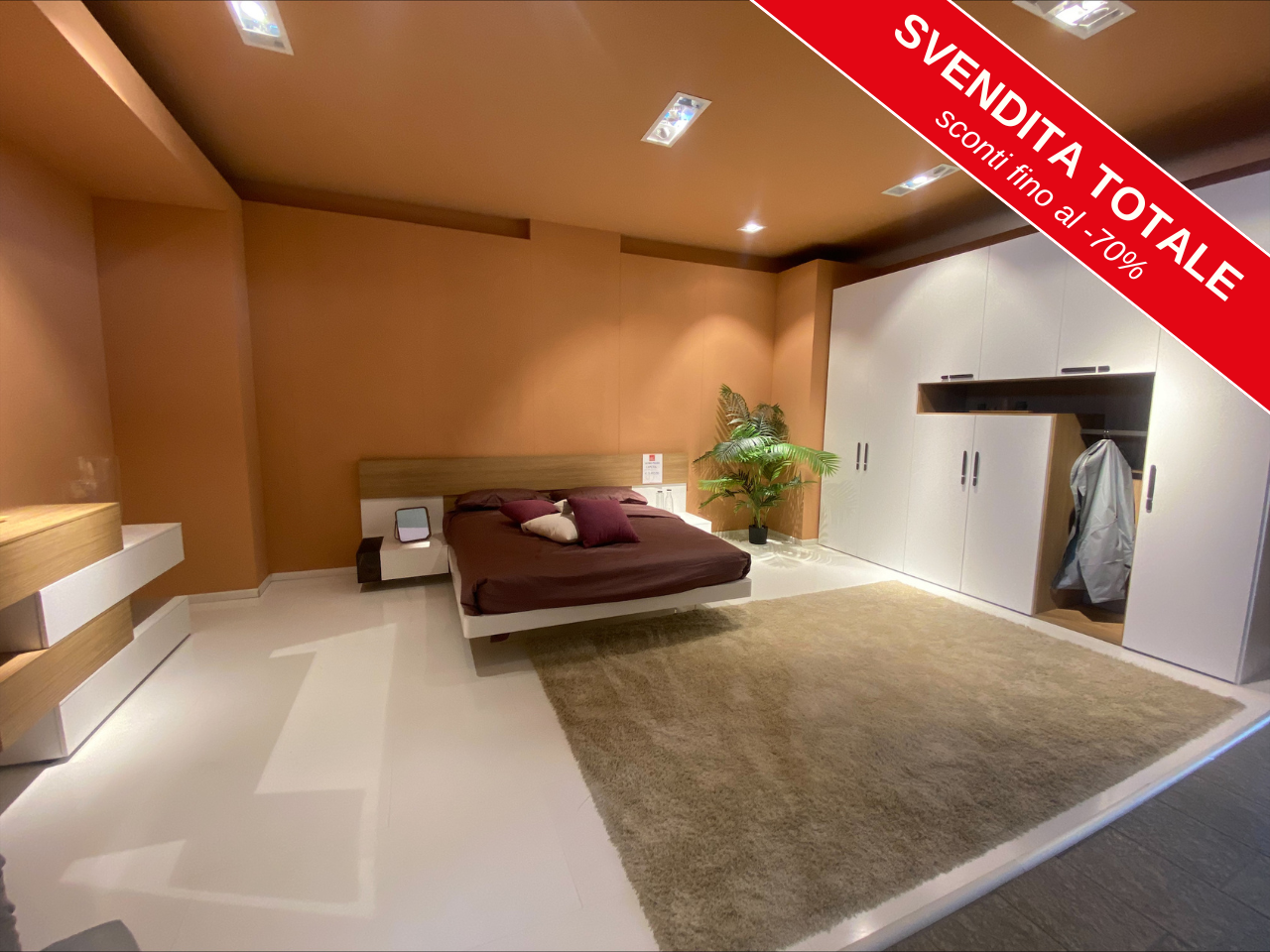 Camera completa con letto modello Scacco