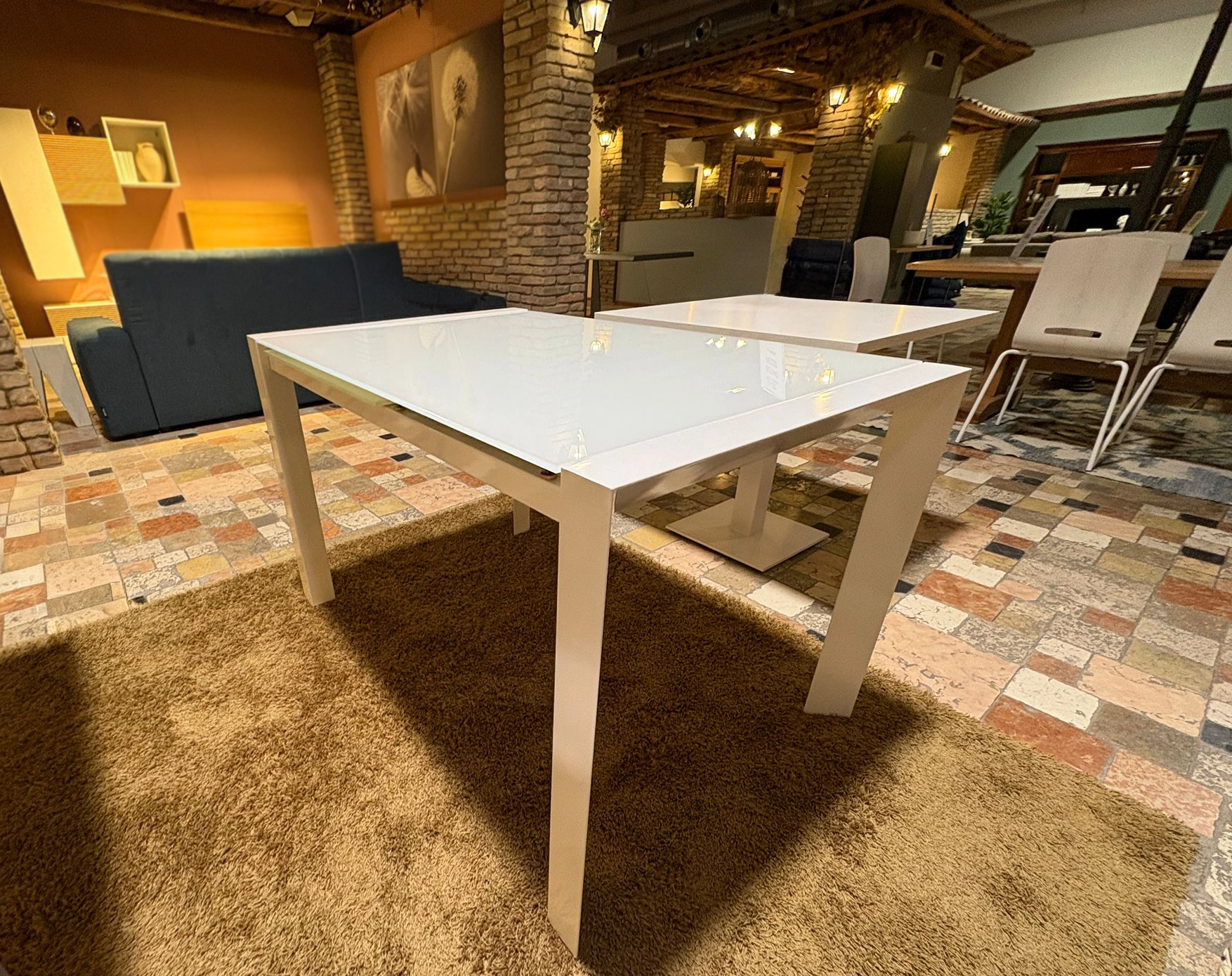 Tavolo Vitrum White allungabile