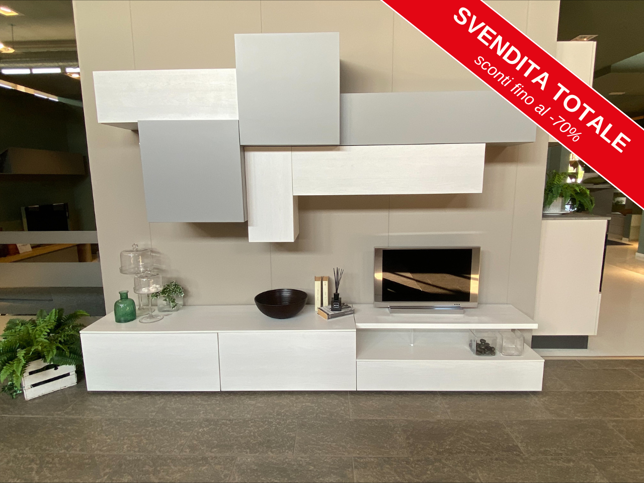 Soggiorno Integra finitura Matwood White