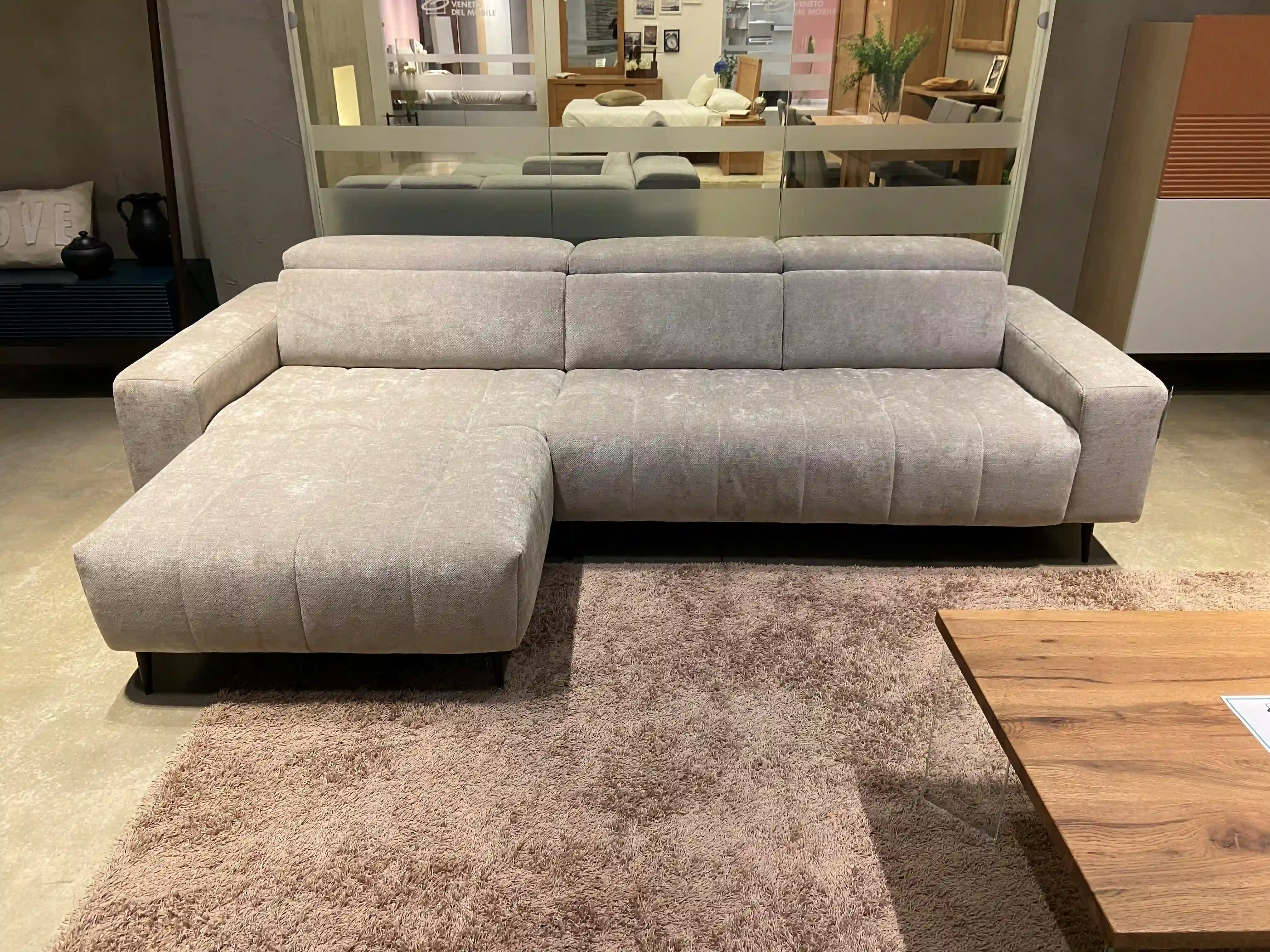 Divano Artù 3 posti con chaise longue maxi