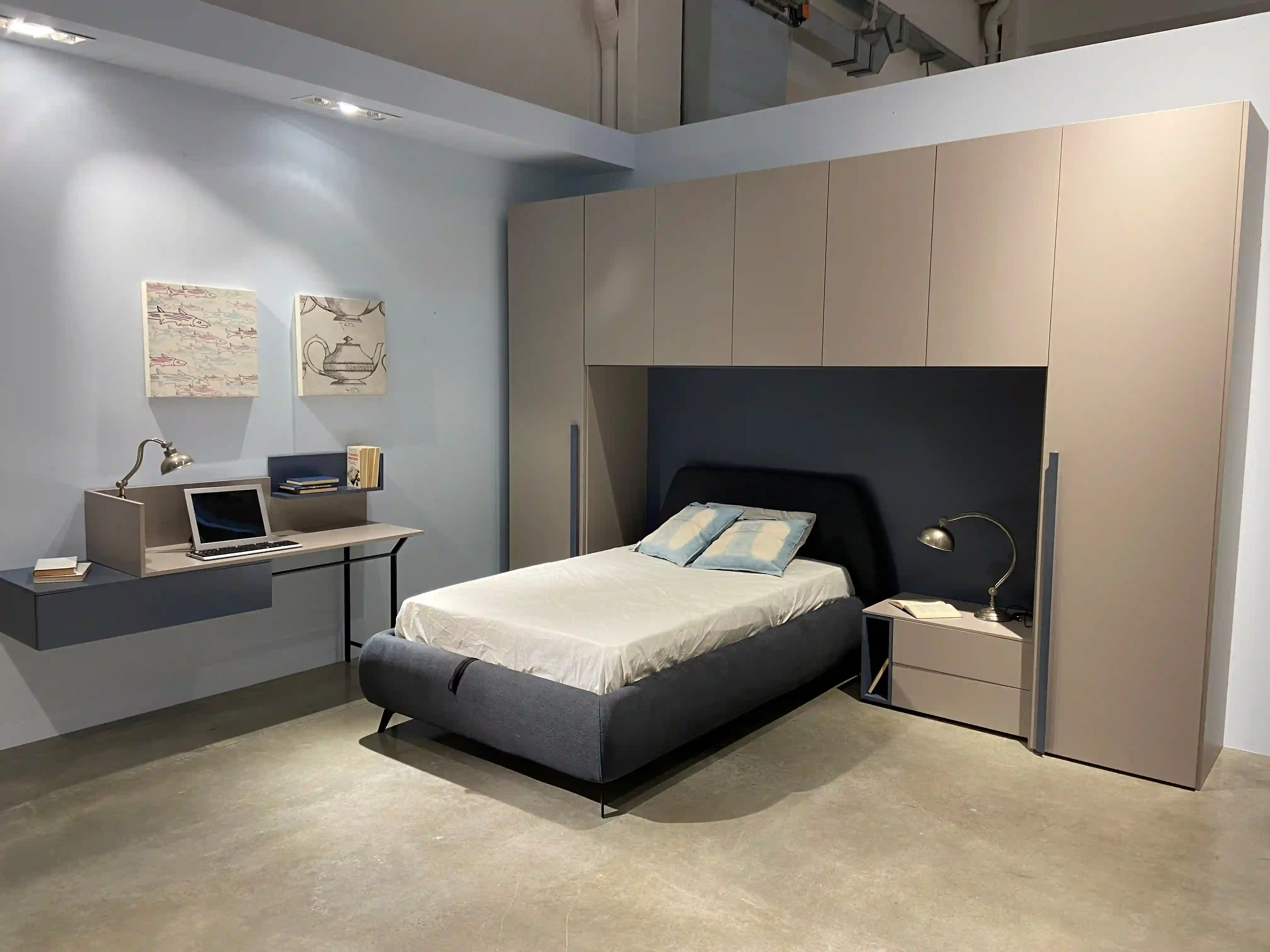 Cameretta Homy completa con armadio a ponte