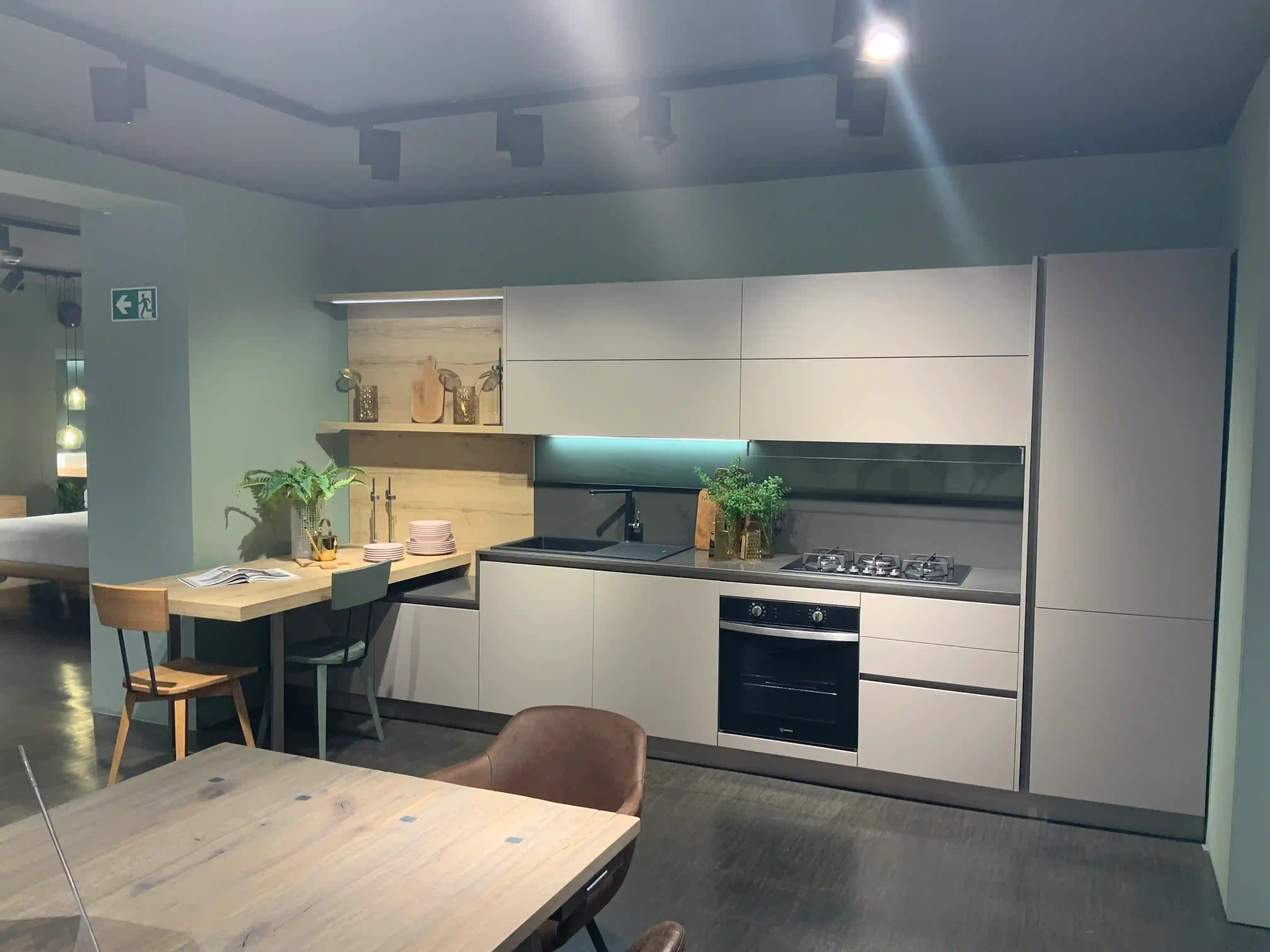 Cucina Arredo3 Cloe lineare con top in quarzite