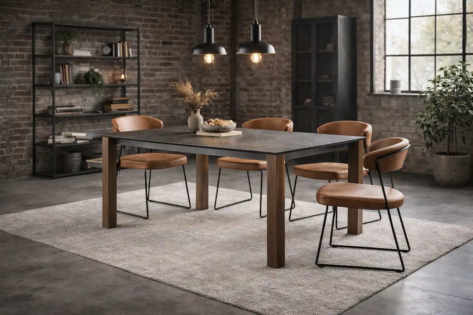 Set tavolo Eminence e 4 sedie New York