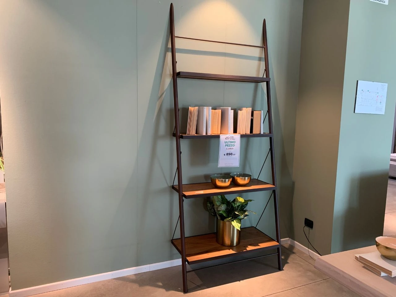 Libreria Easy in finitura iron old