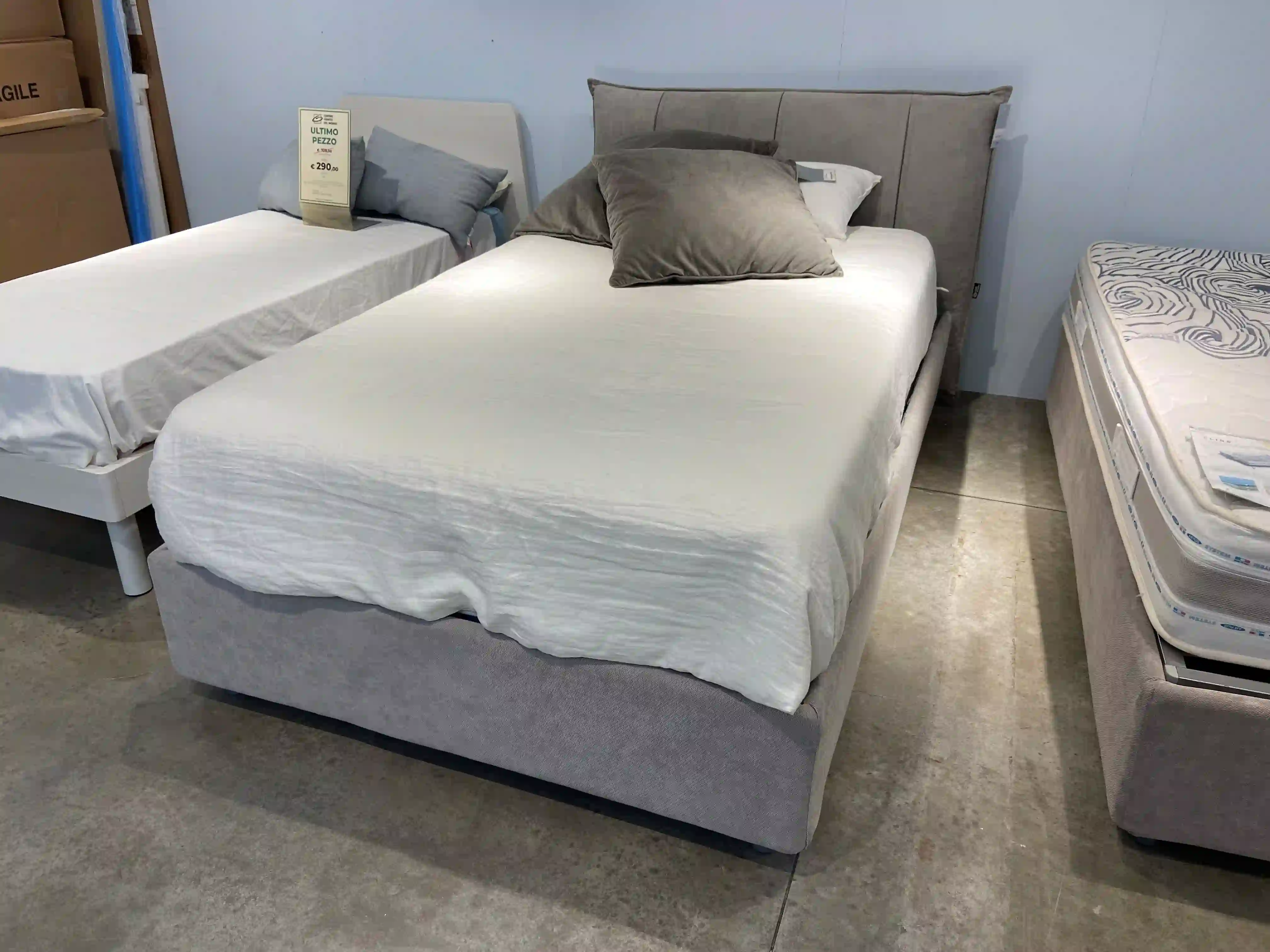 Letto imbottito Trifoglio da una piazza e mezza