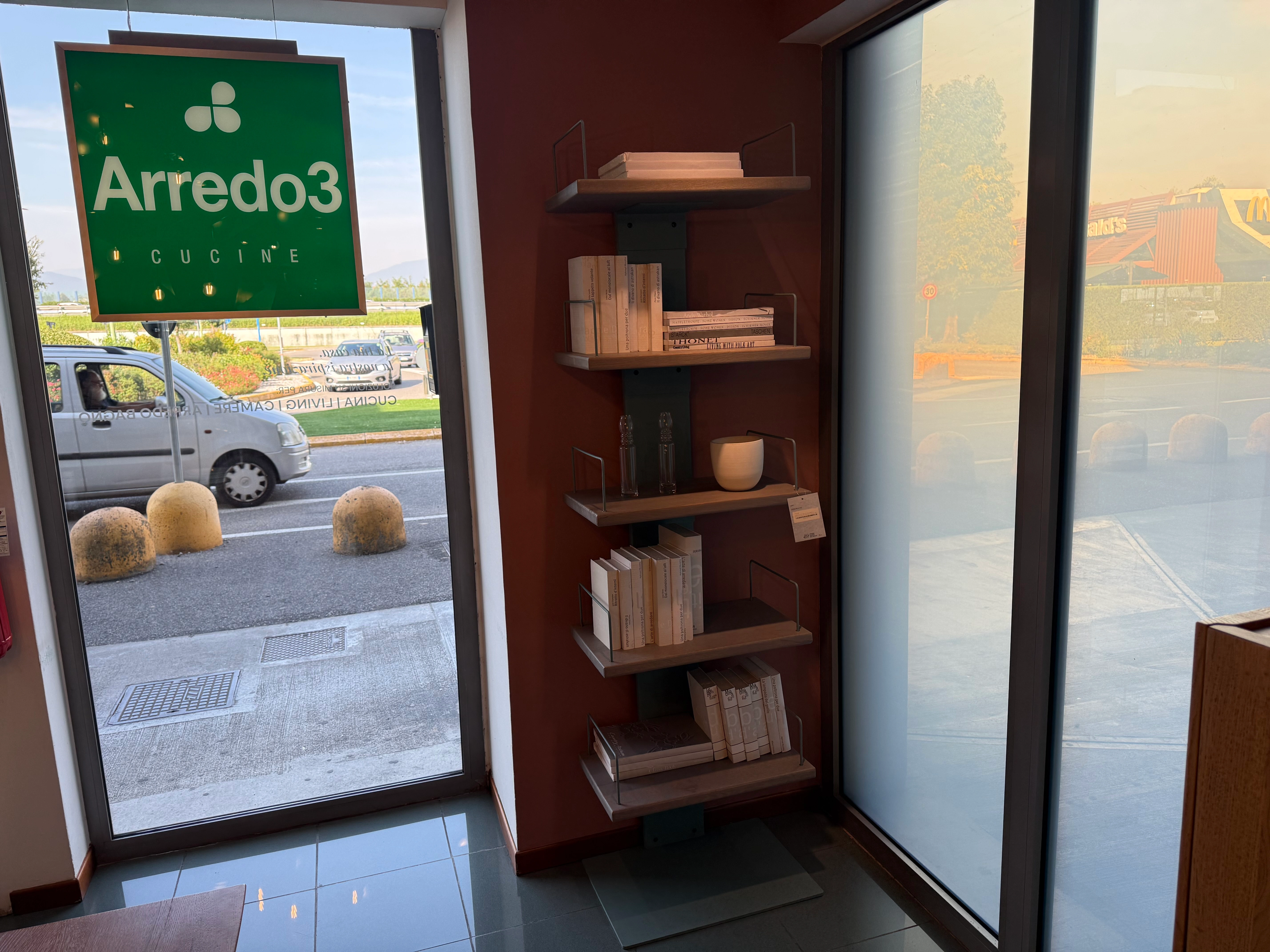 Libreria Infinity in rovere e ferro
