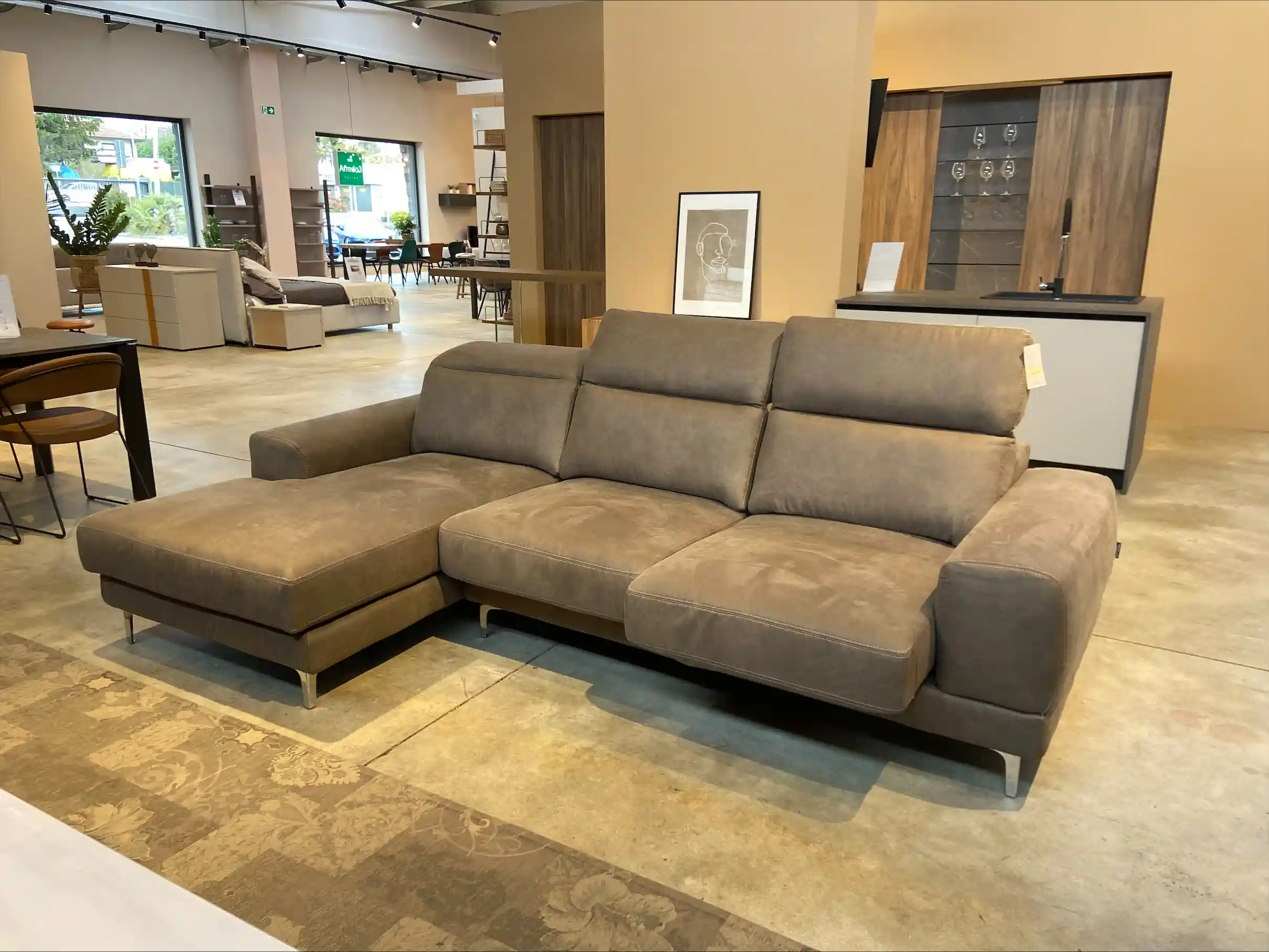 Divano Harvey con 2 sedute estraibili