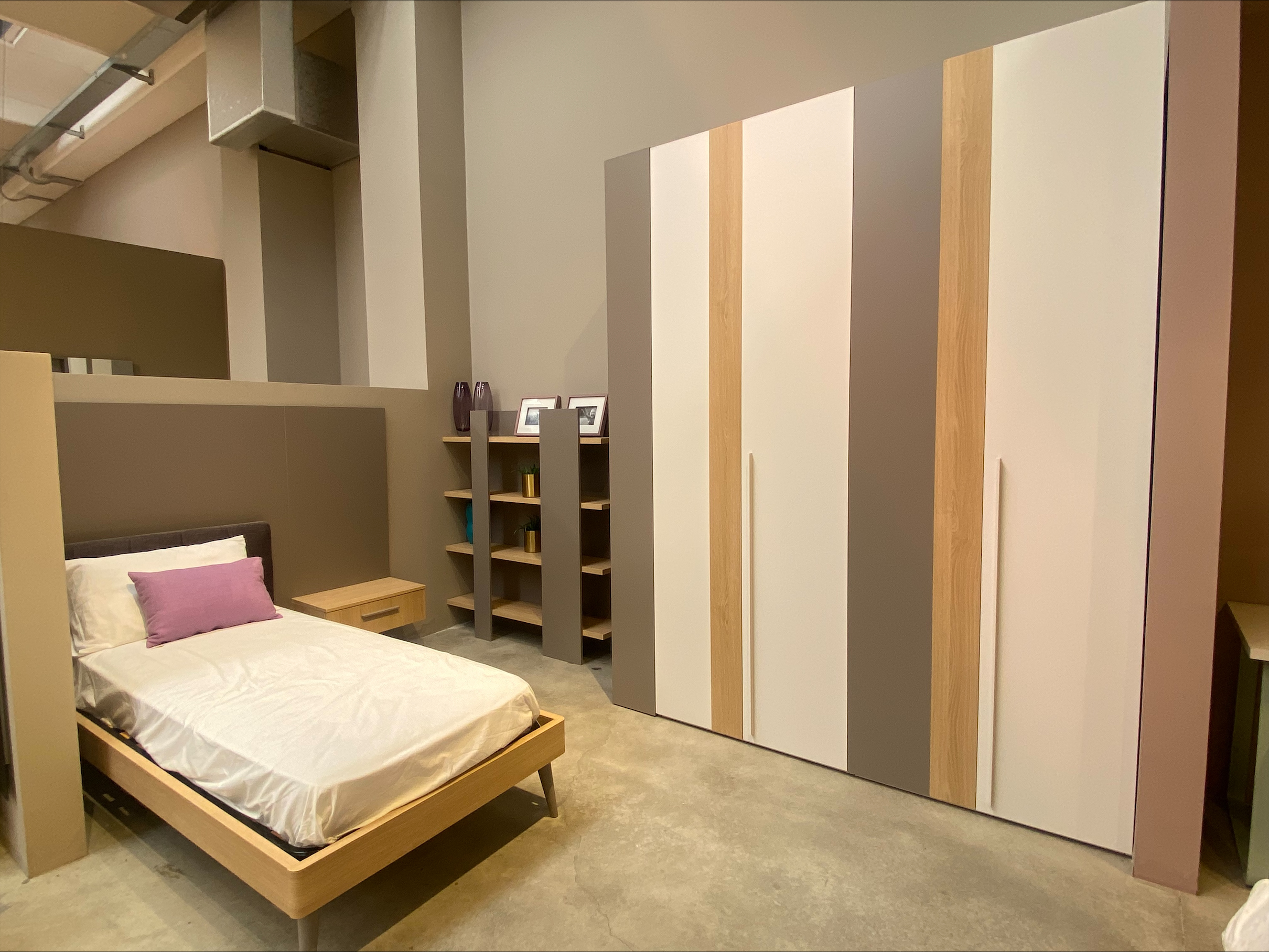Cameretta white, rovere e platino