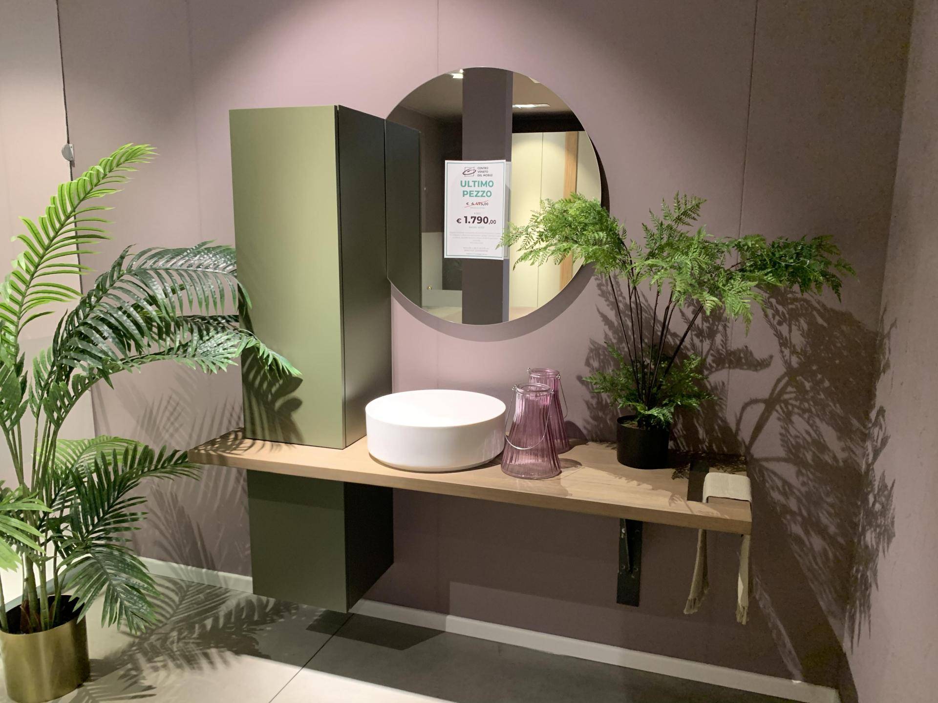 Mobile bagno in finitura tabacco