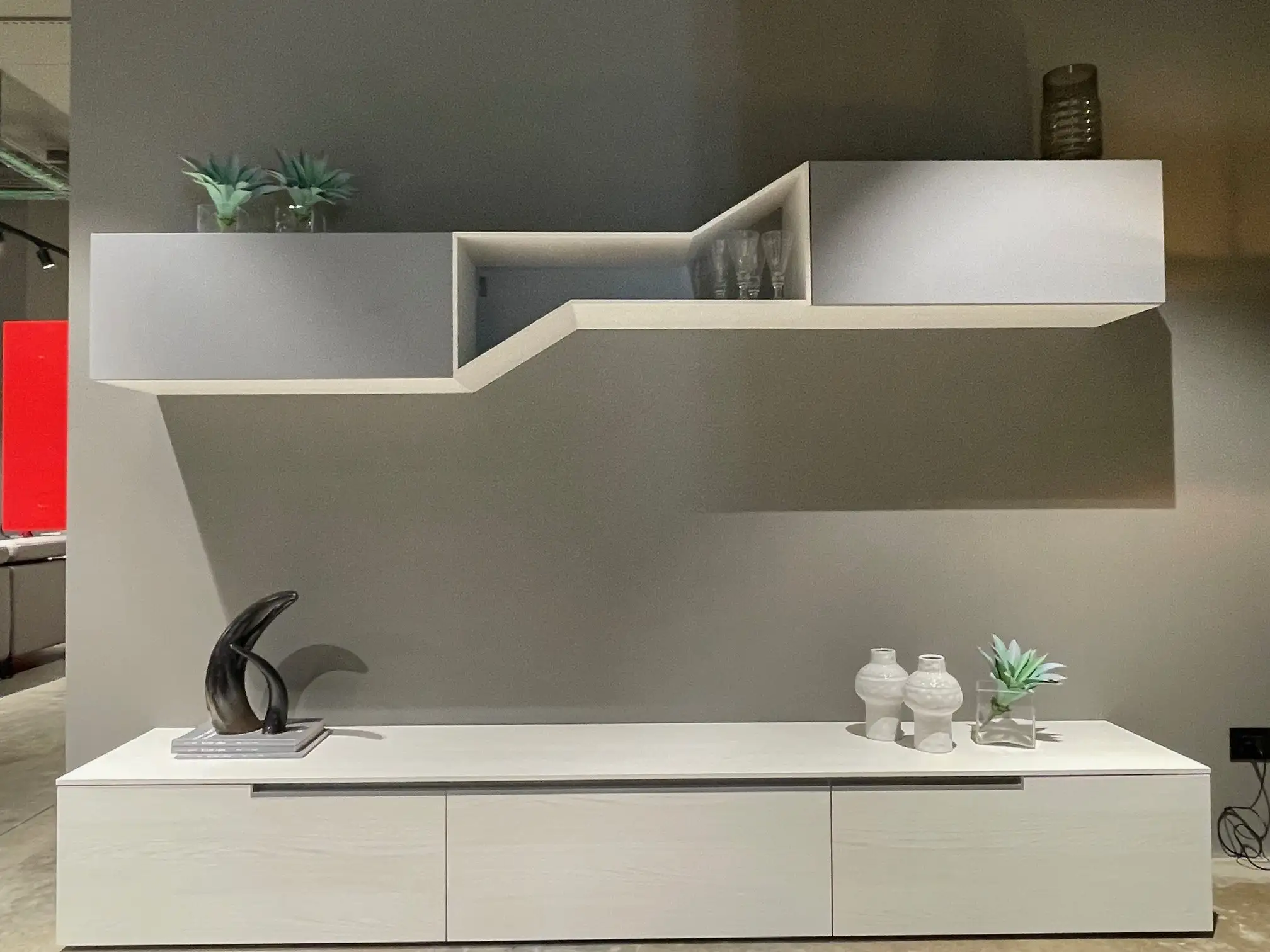 Composizione soggiorno Star finitura olmo sbiancato