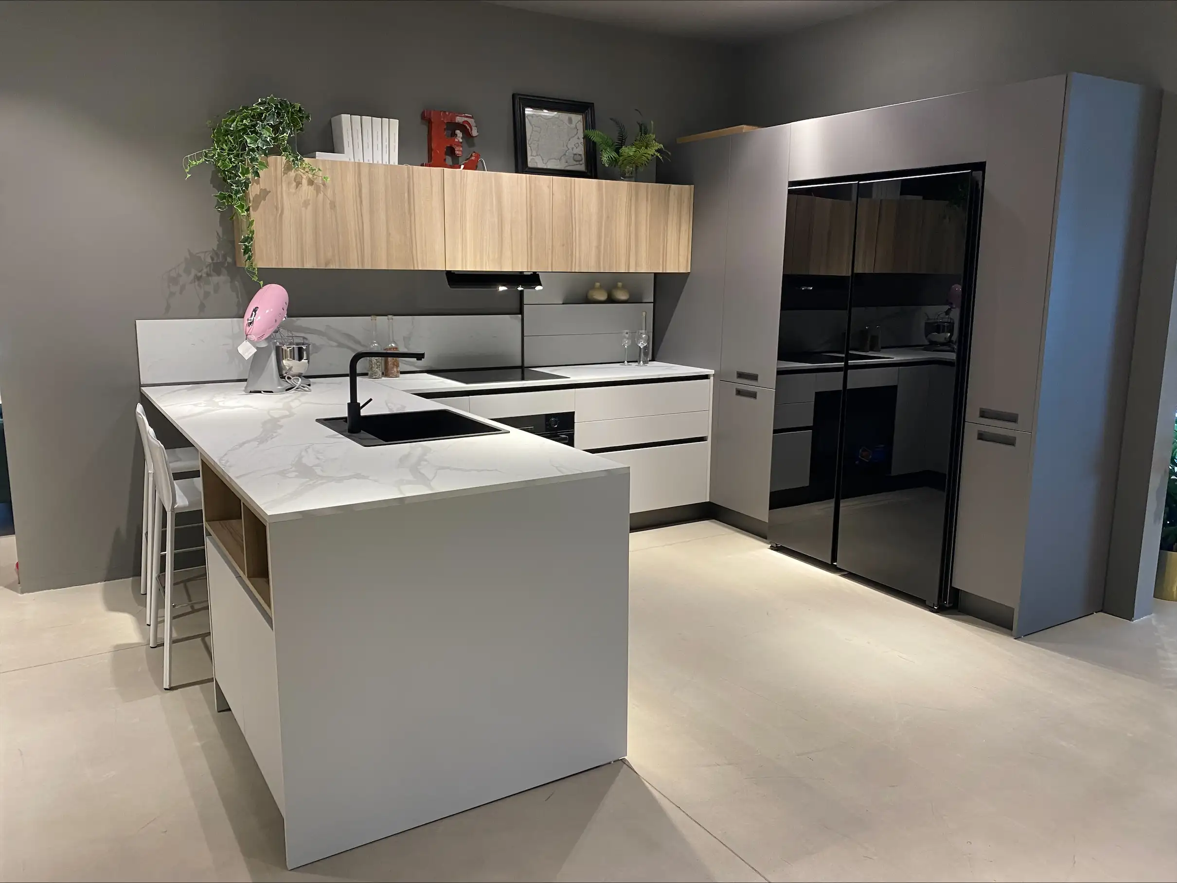 Cucina Cloe grigio neutro e orion