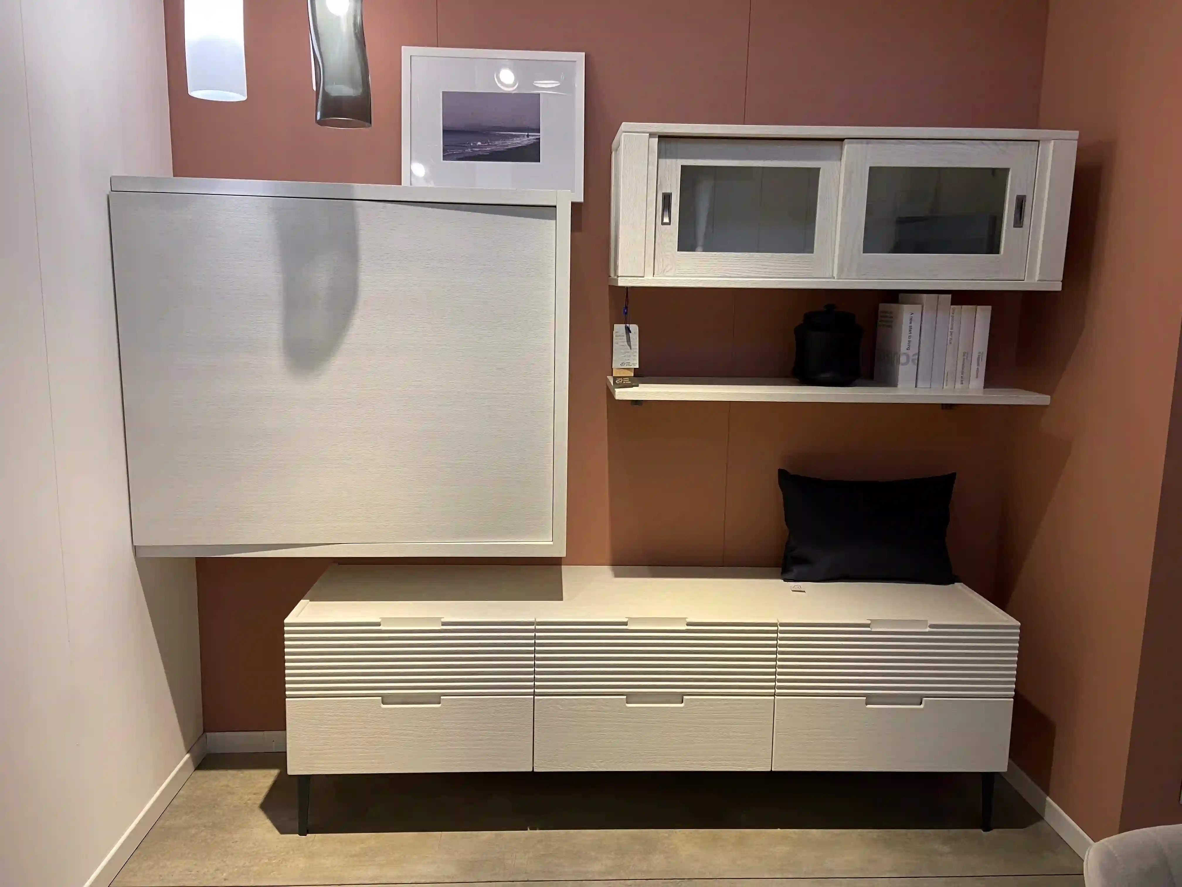 Mobile soggiorno con madia a 6 cassetti