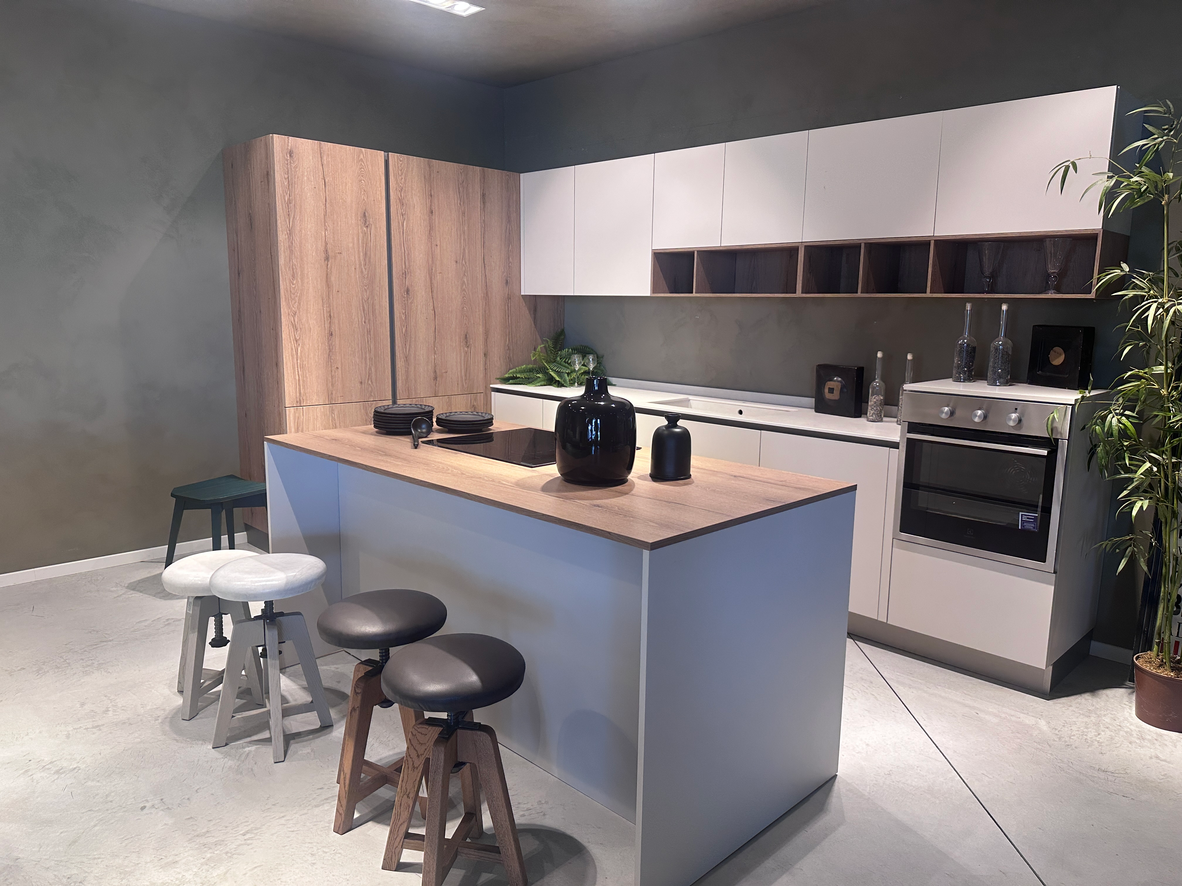 Cucina con isola Cloe con top Abitum